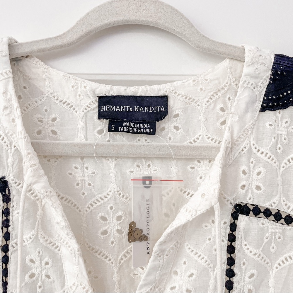 NEW Hemant & Nandita Anthropologie Aditya Embroidered Tunic Dress - Picture 4 of 7